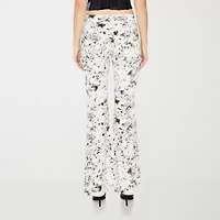 Forever 21 Juniors Animal Print Womens Low Rise Flare Leg Jean