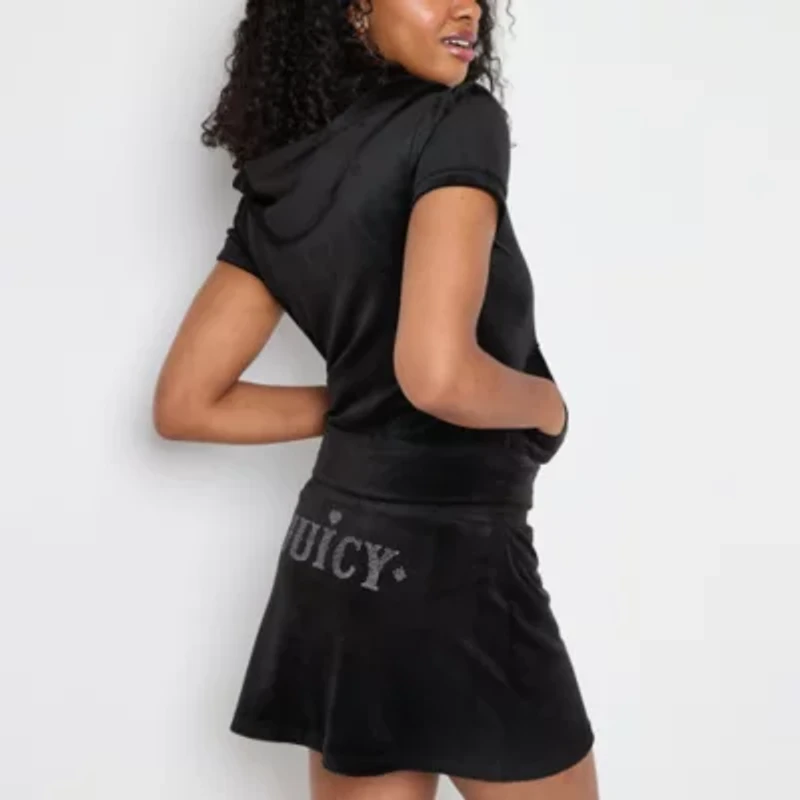 Juicy By Couture Womens Mid Rise Juniors Scooter Skirt