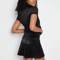 Juicy By Couture Womens Mid Rise Juniors Scooter Skirt
