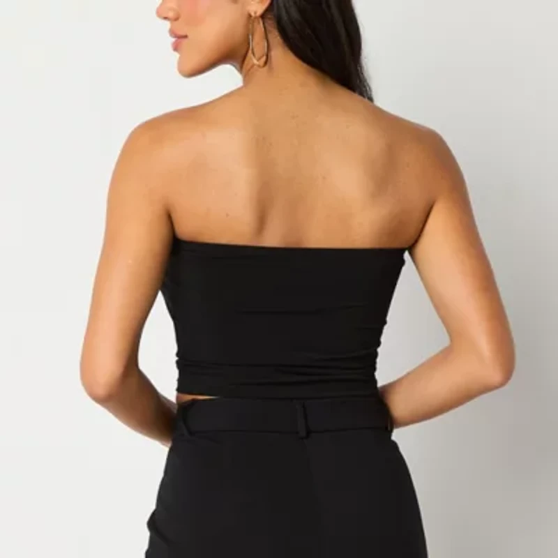 Bold Elements Womens Straight Neck Sleeveless Bandeau