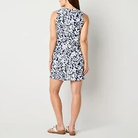 St. John's Bay Womens Sleeveless Shift Dress