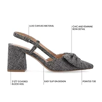 Journee Collection Tailynn Womens Pointed Closed Toe Block Heel Pumps