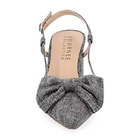 Journee Collection Tailynn Womens Pointed Closed Toe Block Heel Pumps