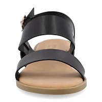 Journee Collection Womens Lavine Slingback Strap Flat Sandals