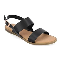Journee Collection Womens Lavine Slingback Strap Flat Sandals