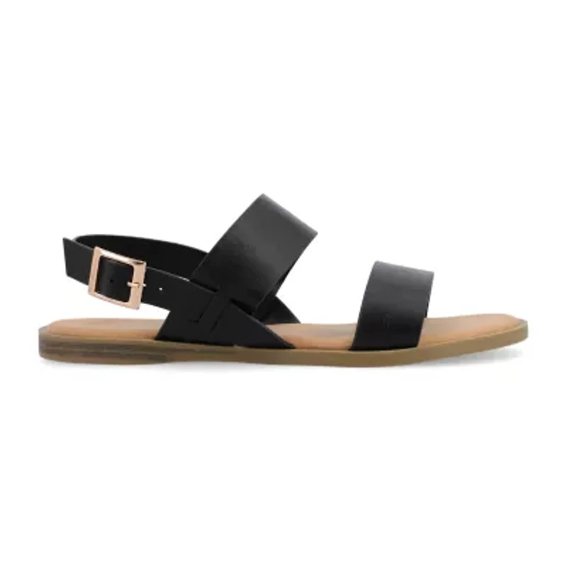 Journee Collection Womens Lavine Slingback Strap Flat Sandals