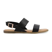 Journee Collection Womens Lavine Slingback Strap Flat Sandals