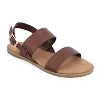 Journee Collection Womens Lavine Slingback Strap Flat Sandals