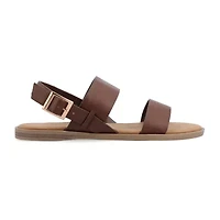 Journee Collection Womens Lavine Slingback Strap Flat Sandals