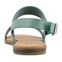 Journee Collection Womens Lavine Slingback Strap Flat Sandals