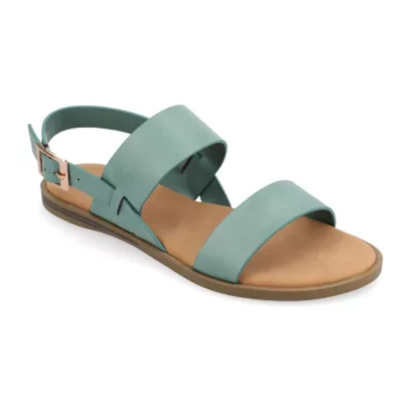 Journee Collection Womens Lavine Slingback Strap Flat Sandals