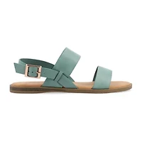 Journee Collection Womens Lavine Slingback Strap Flat Sandals