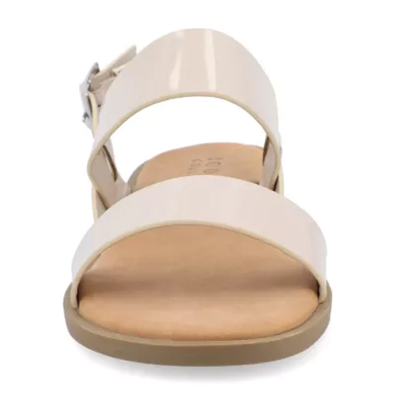 Journee Collection Womens Lavine Slingback Strap Flat Sandals