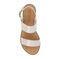 Journee Collection Womens Lavine Slingback Strap Flat Sandals