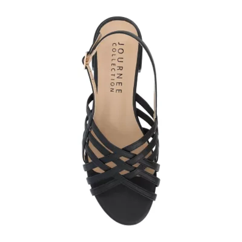 Journee Collection Womens Cassandra Heeled Sandals