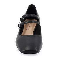 Journee Collection Nally Womens Square Closed Toe Block Heel Pumps