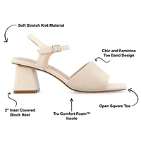 Journee Collection Womens Evylinn Heeled Sandals Wide Width
