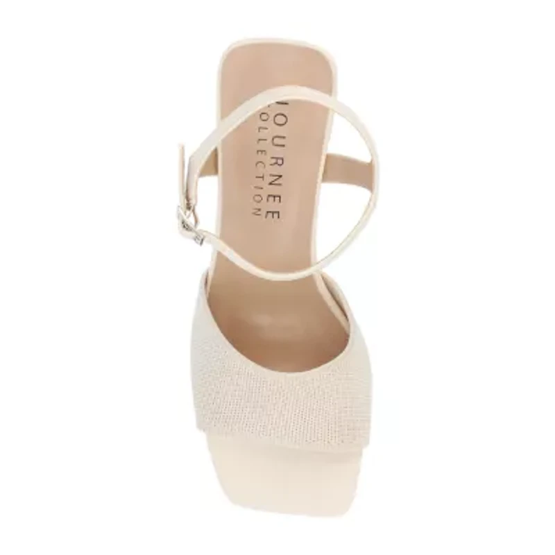 Journee Collection Womens Evylinn Heeled Sandals Wide Width
