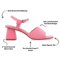 Journee Collection Womens Evylinn Heeled Sandals Wide Width