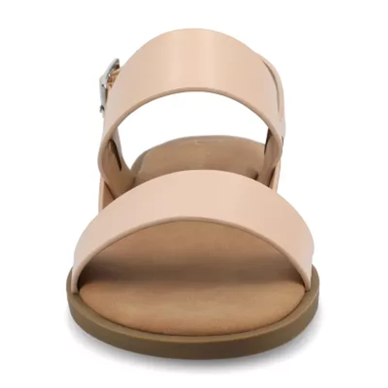 Journee Collection Womens Lavine Slingback Strap Flat Sandals