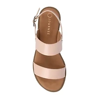 Journee Collection Womens Lavine Slingback Strap Flat Sandals