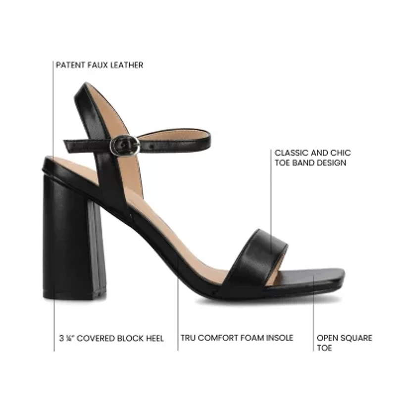 Journee Collection Cloudsteppers Womens Tivona Heeled Sandals