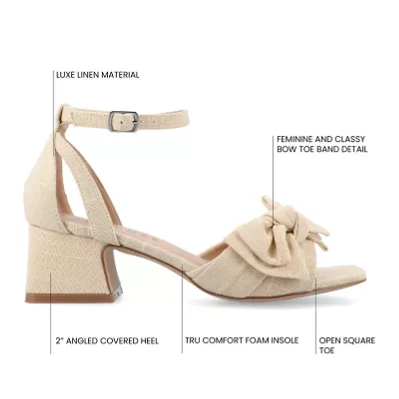Journee Collection Womens Zevi Heeled Sandals