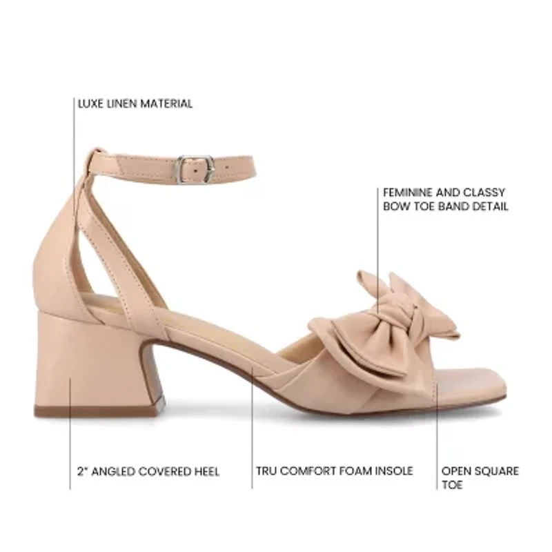 Journee Collection Womens Zevi Heeled Sandals