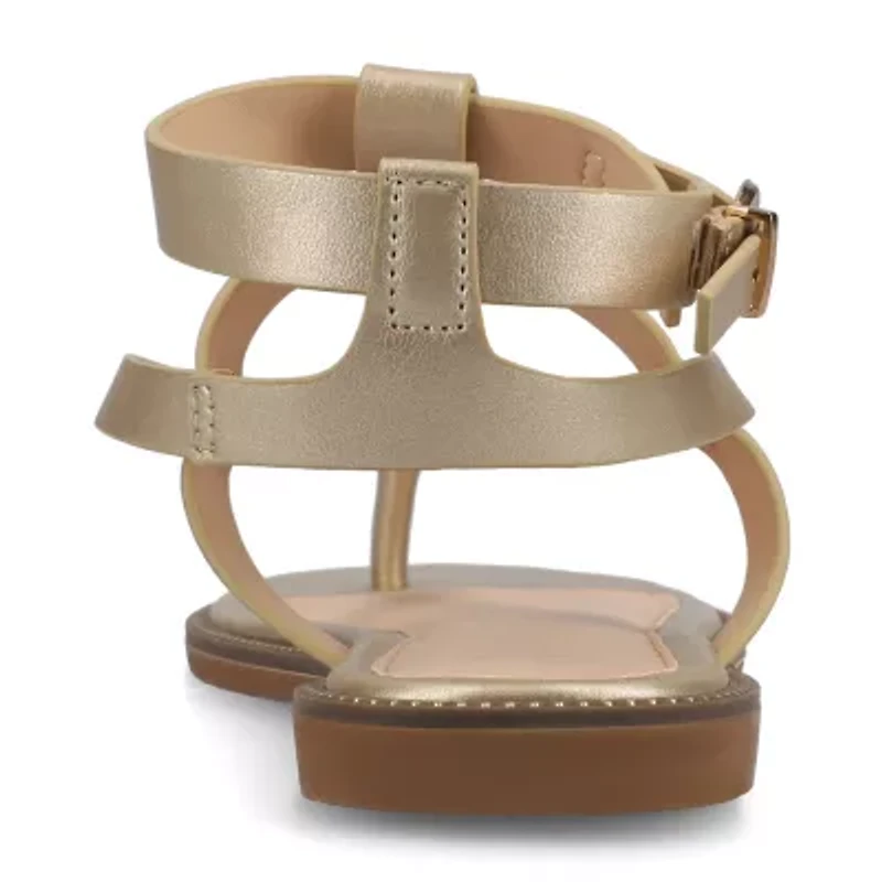 Journee Collection Womens Tangie Ankle Strap Flat Sandals