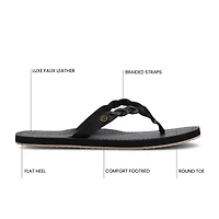 Journee Collection Womens Tomi Flat Sandals