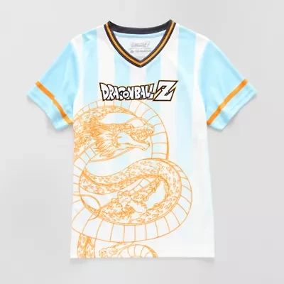 Little & Big Kid Boys V Neck Dragon Ball Z Short Sleeve Jersey
