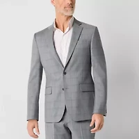 Stafford Mens Classic Fit Plaid Suit Jacket