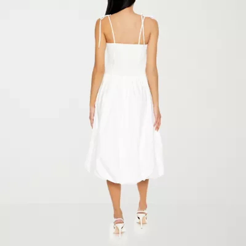 Forever 21 Bubble Hem Womens Sleeveless Juniors Drop Waist Dress