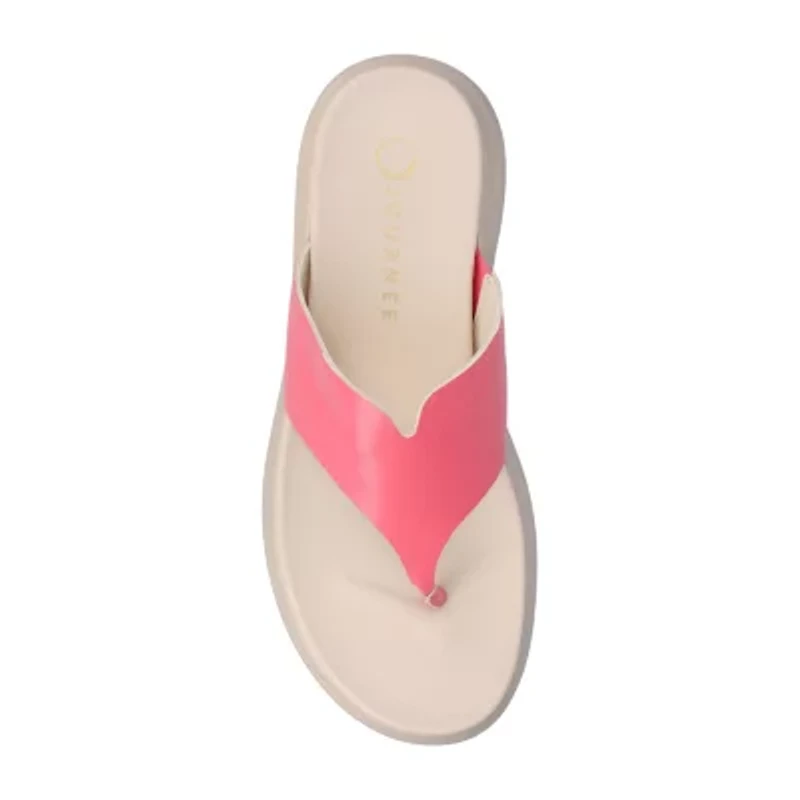 Journee Collection Womens Carah Wedge Sandals