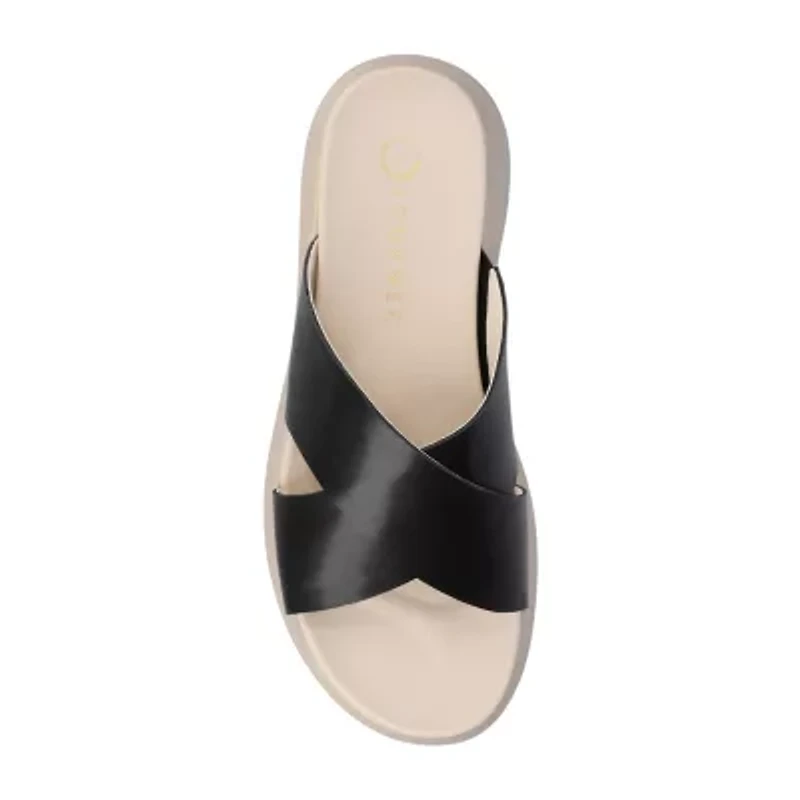 Journee Collection Womens Cathie Slide Sandals