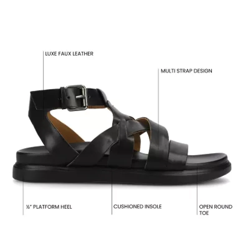 Journee Collection Womens Mistee Flat Sandals