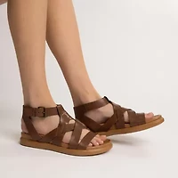 Journee Collection Womens Mistee Ankle Strap Flat Sandals