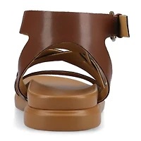 Journee Collection Womens Mistee Ankle Strap Flat Sandals