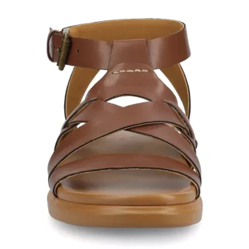 Journee Collection Womens Mistee Ankle Strap Flat Sandals