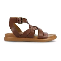 Journee Collection Womens Mistee Ankle Strap Flat Sandals
