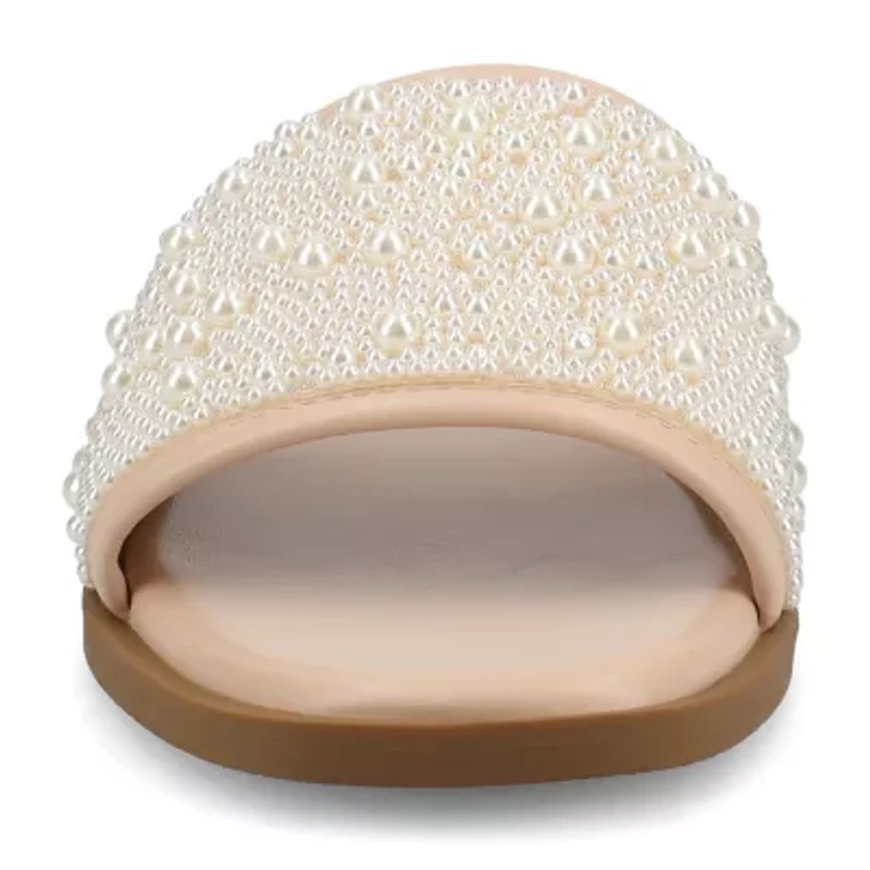 Journee Collection Womens Precly Flat Sandals