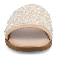 Journee Collection Womens Precly Flat Sandals