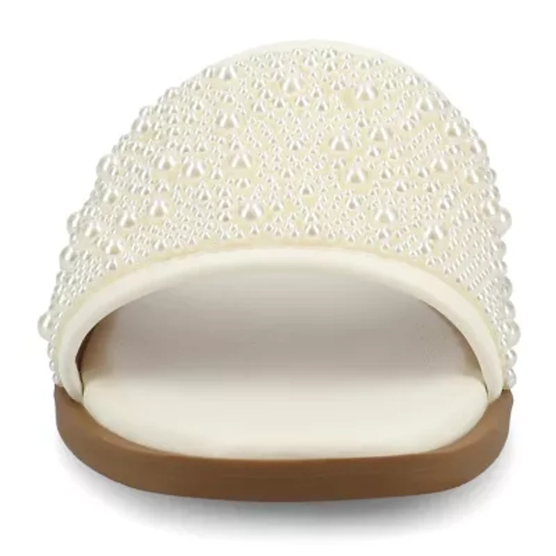 Journee Collection Womens Precly Flat Sandals