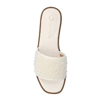 Journee Collection Womens Precly Flat Sandals