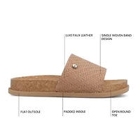 Journee Collection Womens Sheena Flat Sandals