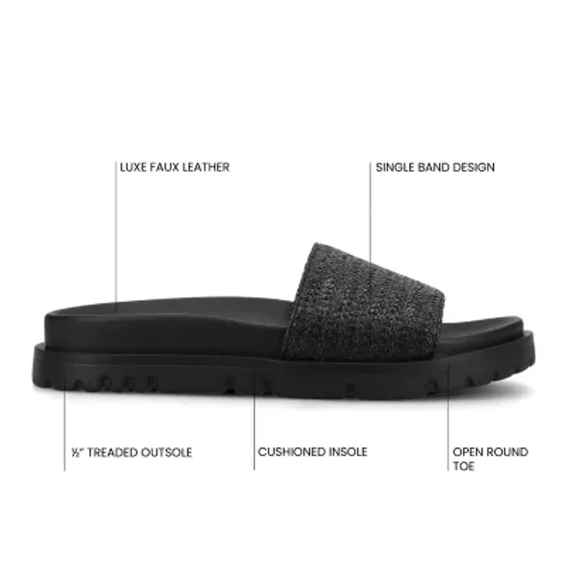 Journee Collection Womens Starr Flat Sandals