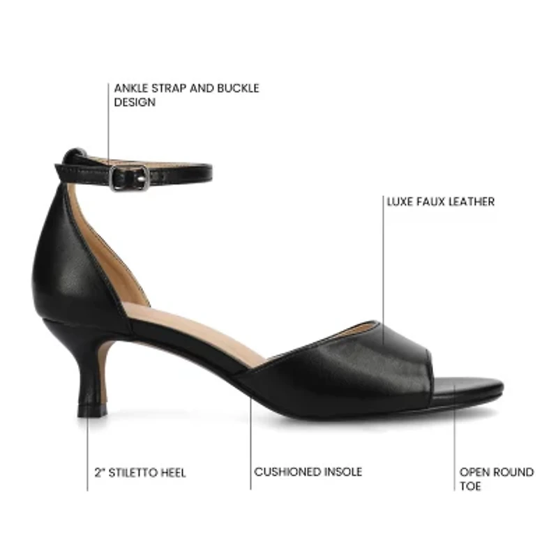 Journee Collection Womens Jezzie Heeled Sandals
