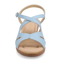 Journee Collection Womens Kedzieii Wedge Sandals