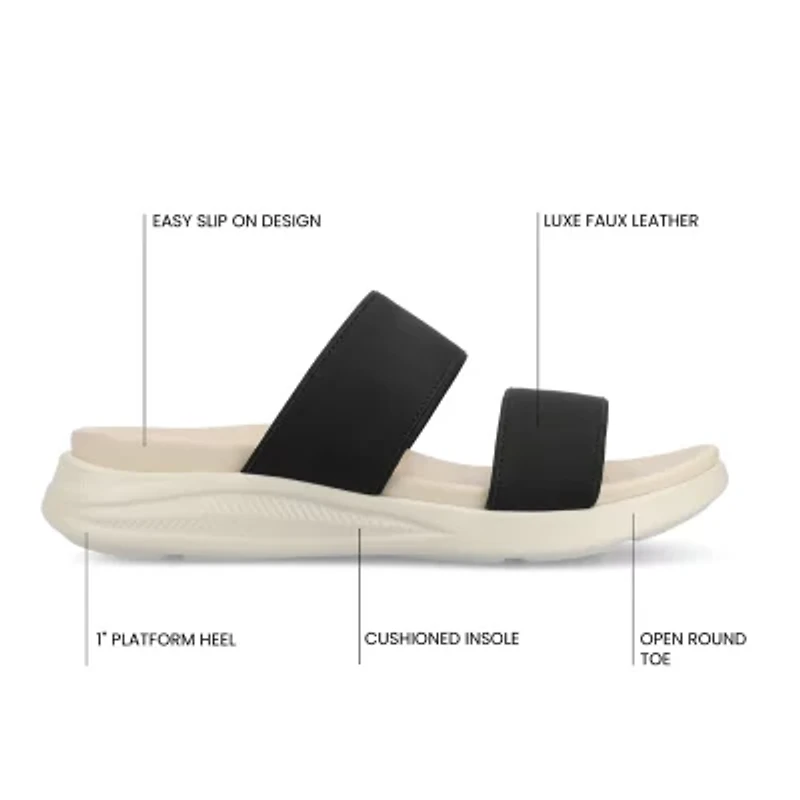Journee Collection Womens Janis Flat Sandals
