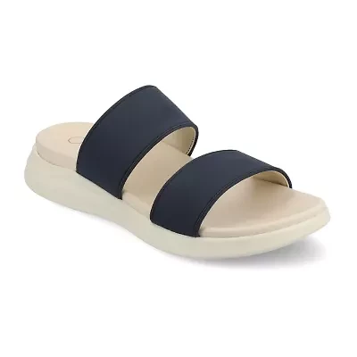 Journee Collection Womens Janis Flat Sandals